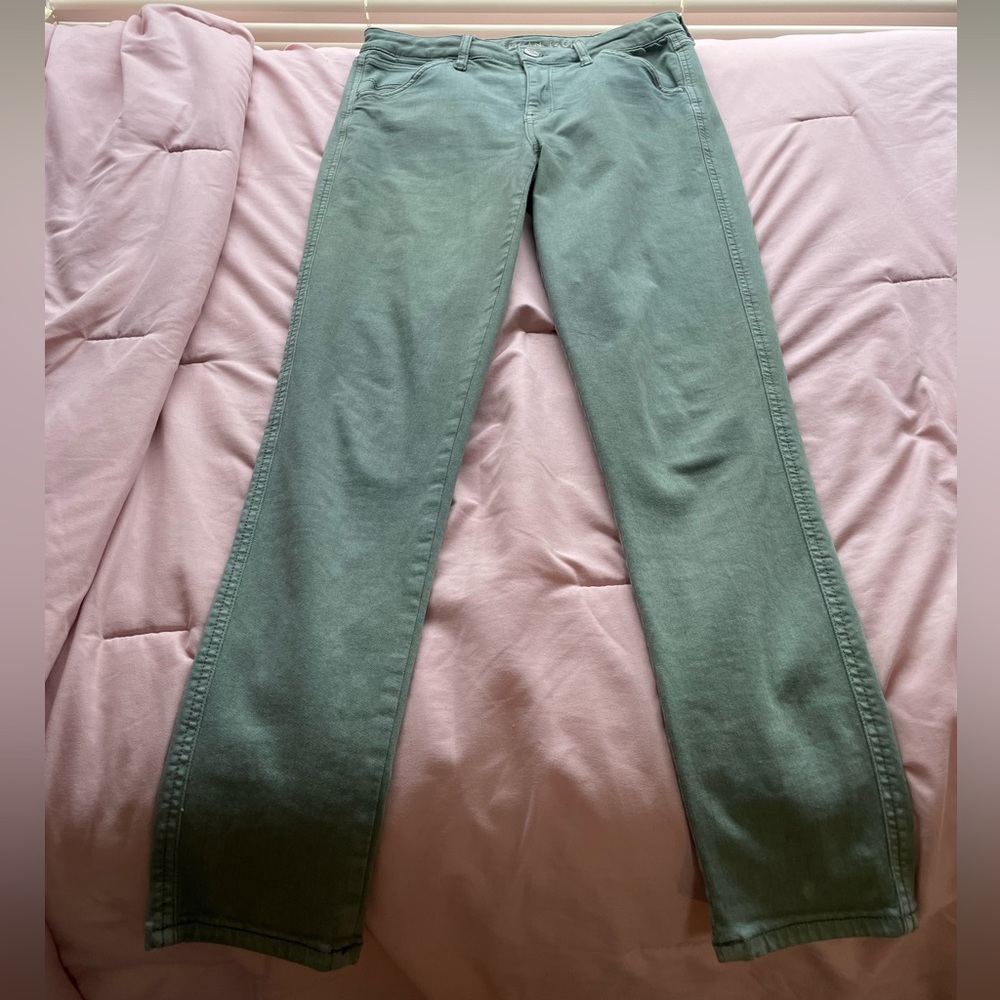 American Eagle skinny Army Green Jeans